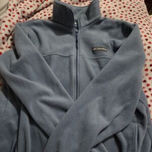 Columbia Light Blue Full-Zip Fleece Jacket